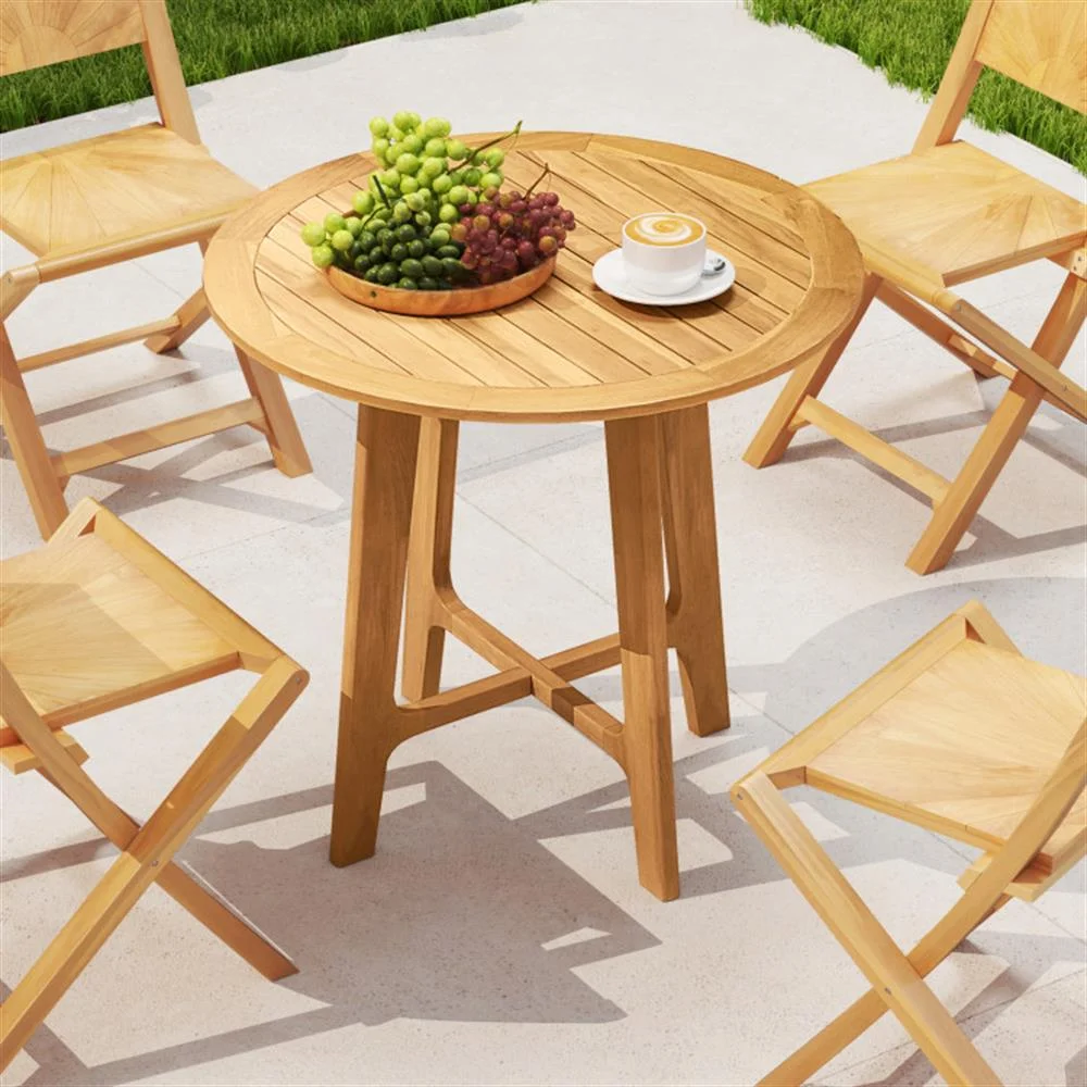 Otra vista de Mesa Bistro de Teca 31.5"