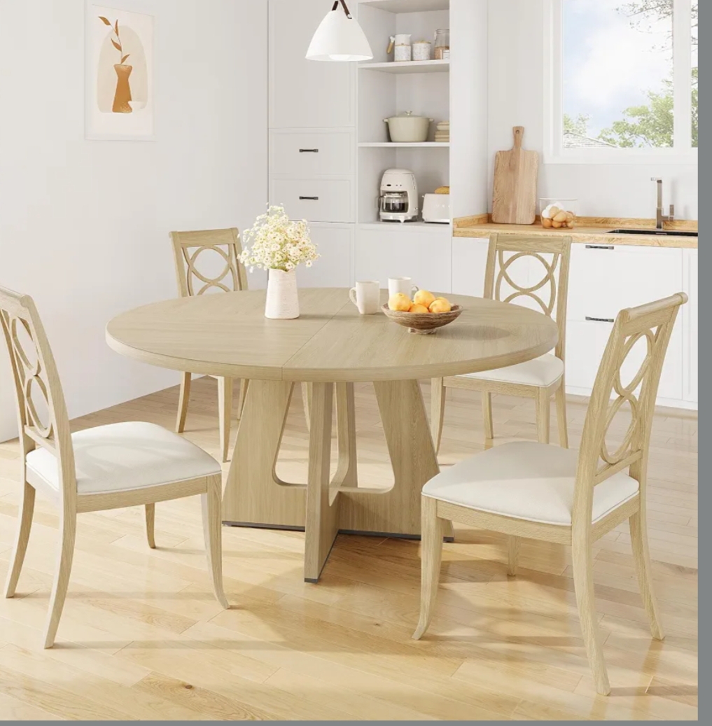 Mesa de Comedor Redonda Farmhouse 47"