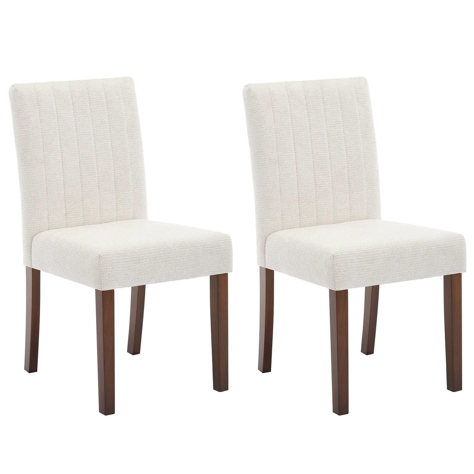 Set de 2 sillas de comedor tapizadas