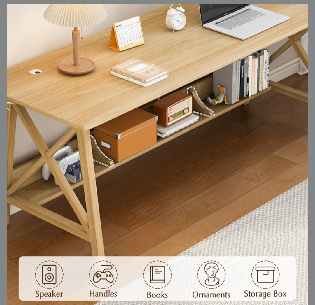 Otra vista de Escritorio Minimalista Roble 160 cm